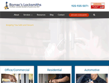 Tablet Screenshot of bomacslocksmiths.com